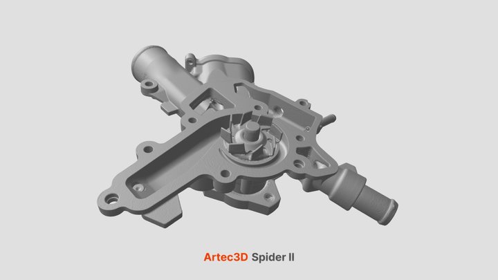 Water pump scan by Artec 3D