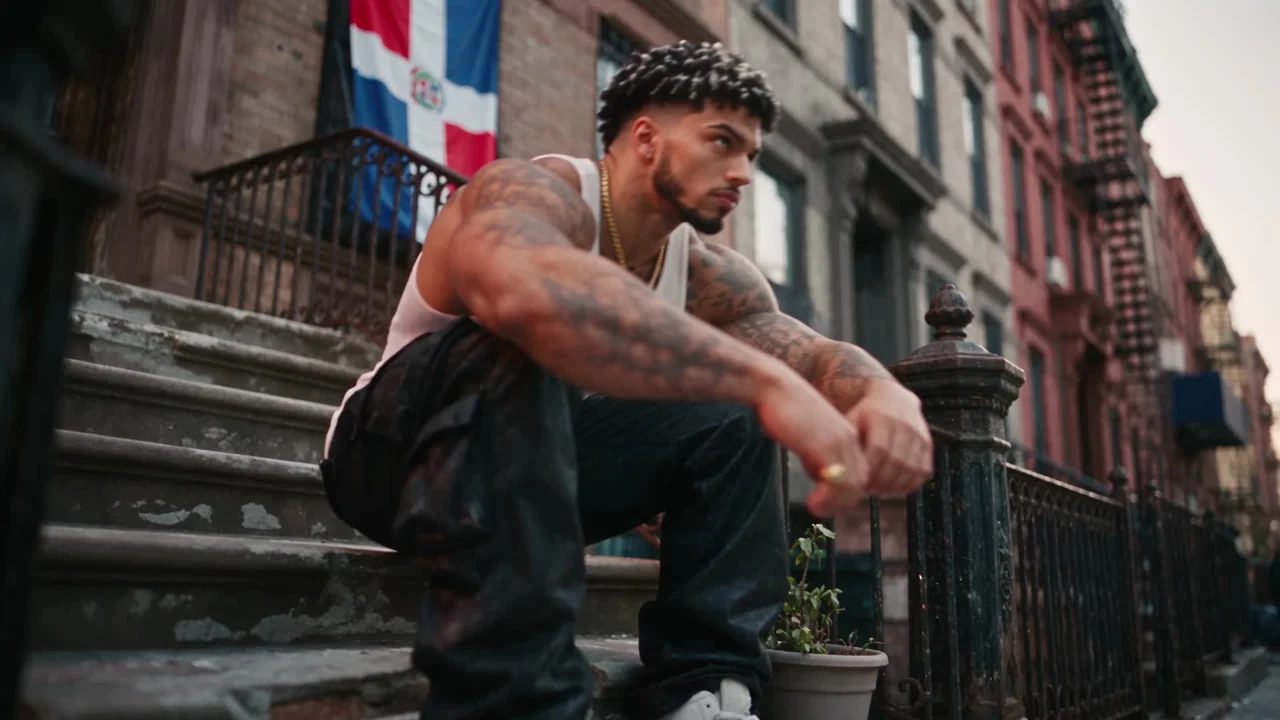KING JULZ supplied character styling in the campaign street scene